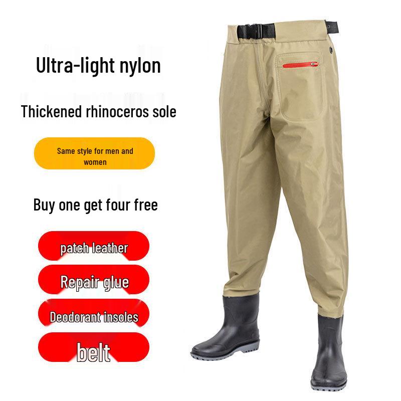 Thickened Nylon Waist-High Fishing & Rice Planting Waders