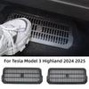 For Tesla Model 3 Highland 2025 Under Seat Air Outlet Cover Plaid Version Protective Shell Dust Protection Cover Car Accessories