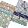 Set of 8 Floral Print Cute for DIY 46x56cm Fabric, Scraps, Crafts,