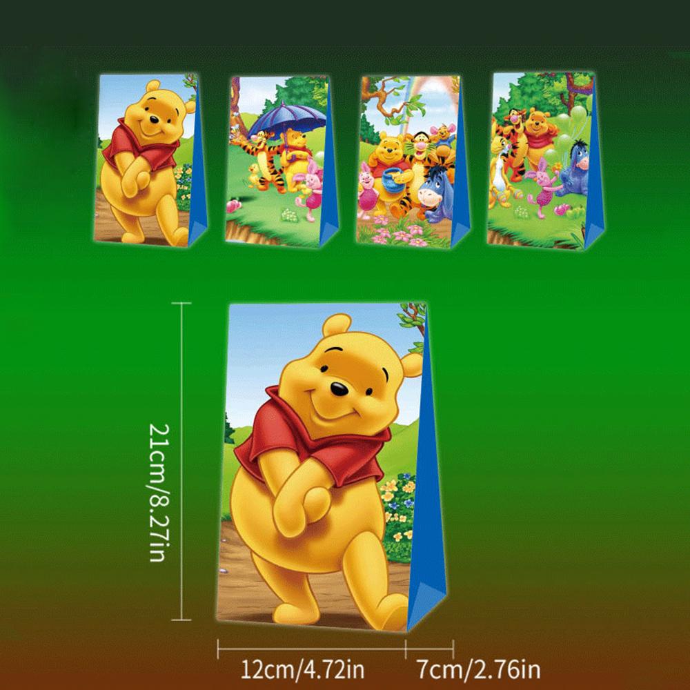12pcs Winnie Party Gift Bags Party Favors For Baby Shower, Party Decoration