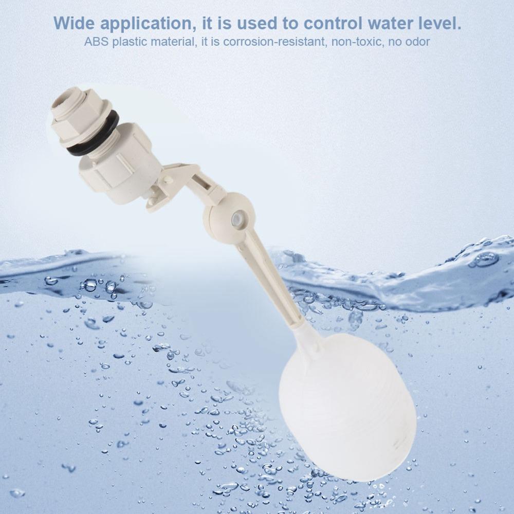 2Pcs G1/2 Thread Float Ball Valve ABS DN15 Float Valve  Solar Energy System