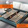 Adjustable Height Bed Frame Support Legs with Wider Base Heavy Duty Bed Riser Support Feet Base for Bed Center Slat