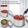 Welding Accessories Soldering Solder Iron Tip Cleaner Copper Wire Ball with Sponge Holder Removing Solder Tool