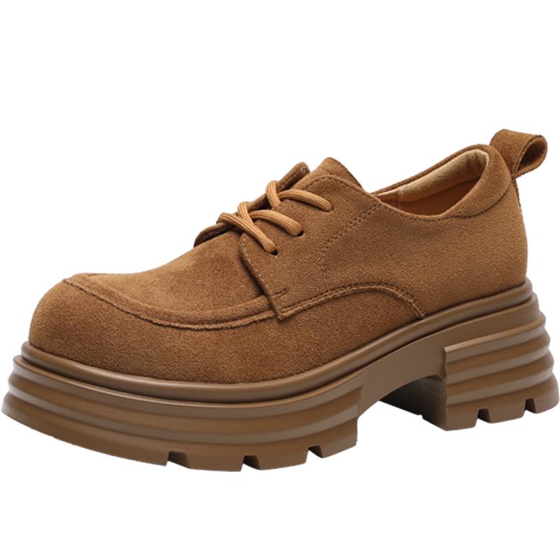 ZHR Women s British Style Platform Loafers 37