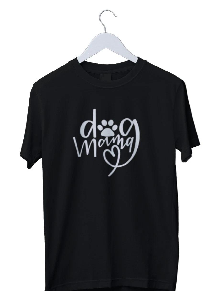 Men s and Women s T-shirts Dog Mama Funny Mother Graphic XL