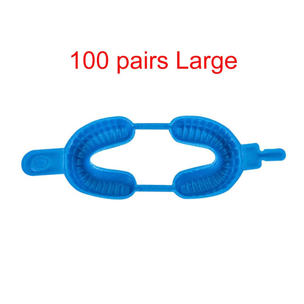 100 Pairs Disposable Dental Tray Fluoride Foam Impression Trays Large Medium Small Size Dentist Materials