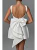 Women's Summer Pearl Bow A-Line Fashion Slim Dress