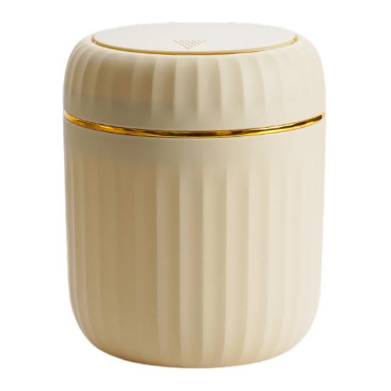 Desktop Can Non-Slip with Press-Type Lid Trash Design Compact Size Garbage