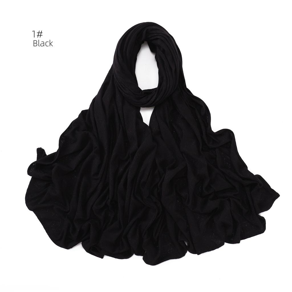 New Jacquard Flower Cotton Hijab Scarf For Women Bandana Long Shawl Headband Head Wraps Ramadan Turbans Luxury Brand 170*70cm