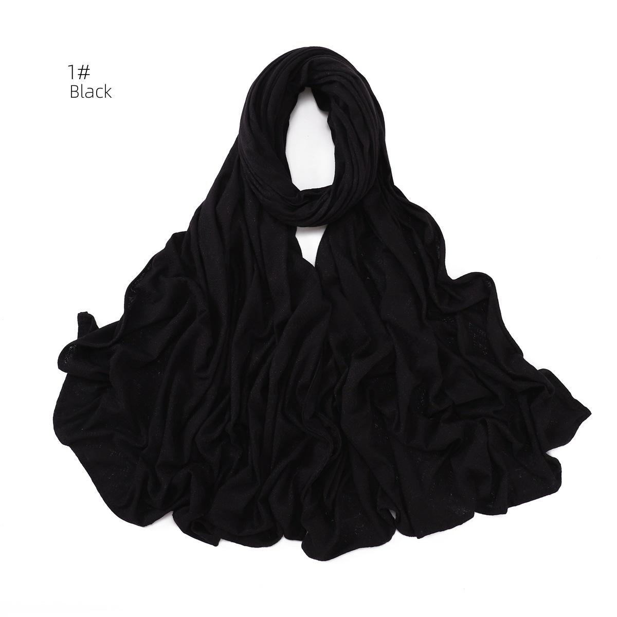 

New Jacquard Flower Cotton Hijab Scarf For Women Bandana Long Shawl Headband Head Wraps Ramadan Turbans Luxury Brand 170*70cm