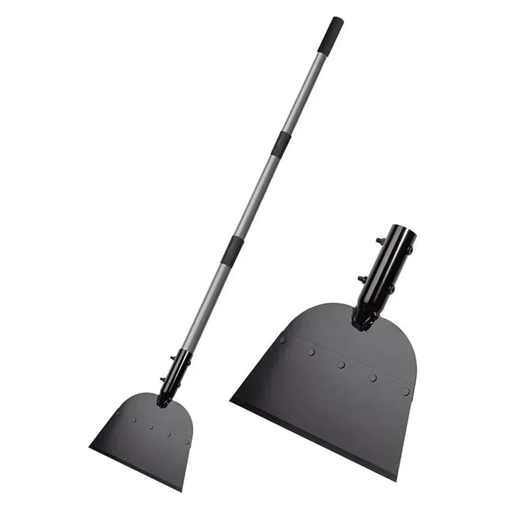 Outdoor Chores Ice Scraper Adjustable Height Comfortable Grip Efficient Clearing Gardening Tasks High-Quality Steel