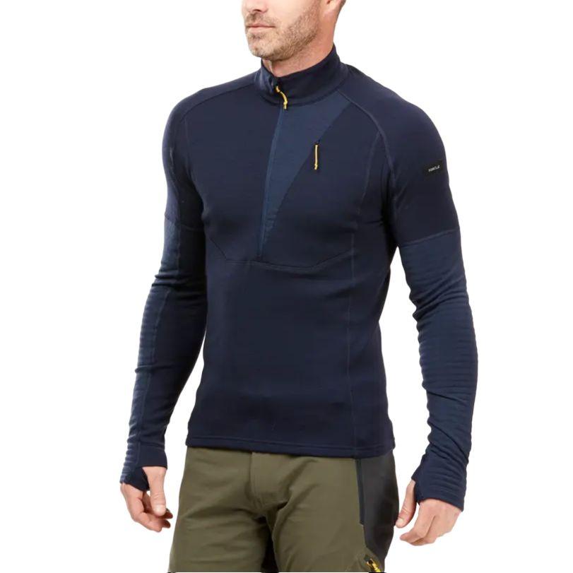 

DECATHLON FORCLAZ MT900 Comfortable, Soft, Breathable Long Sleeve T-Shirt Men s Blue Black XL