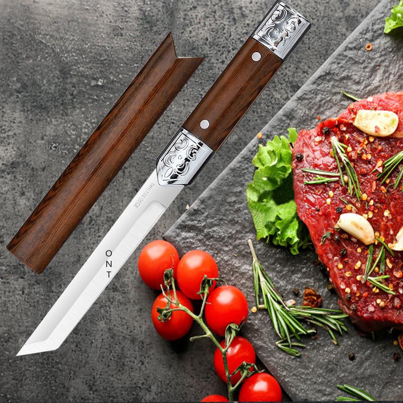 Stainless Steel Fruit Utility Knife Portable Fruit Paring Pocket Knife Household Multipurpose Vegetable Cutting Straight Knife