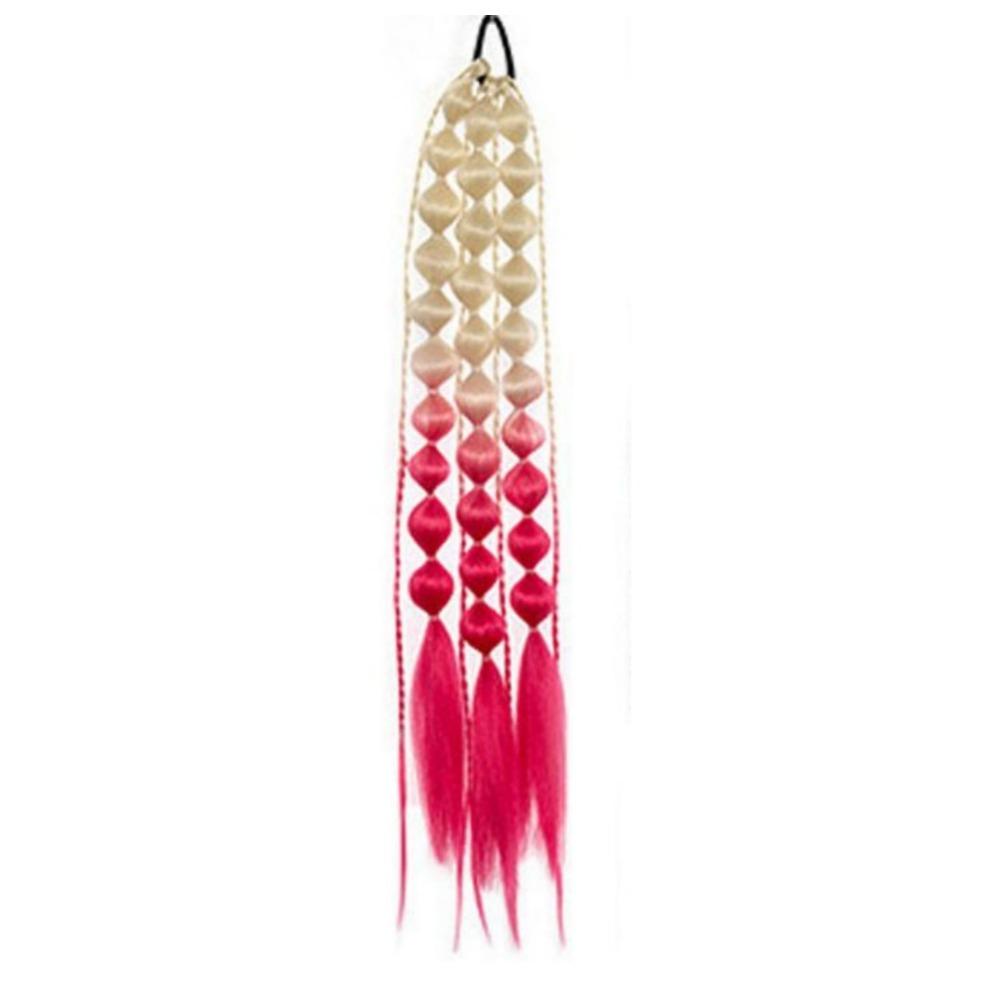 With Hair Tie Colored Hair Extensions 20" Ombre Crazy Hair Day Accessories