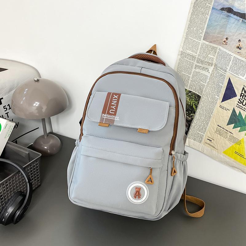 Schoolbag Japanese fresh and simple backpack unisex student schoolbag leisure commuting versatile going out travel backpack