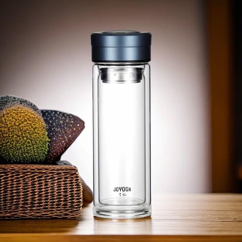 JOYOGH Double Wall Glass Tea Infuser Bottle