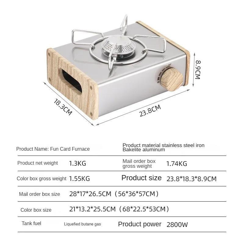 

Походная плита Портативная бутановая плита Уличная мини-кассетная плита Пикник Барбекю Кассетная печь Газовая горелка Походный аксессуар