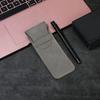 Vintage Frosted PU Leather Flap Pen Case High-end Fountain Pen Protective Sleeve Large Capacity Double Set of Pen Case