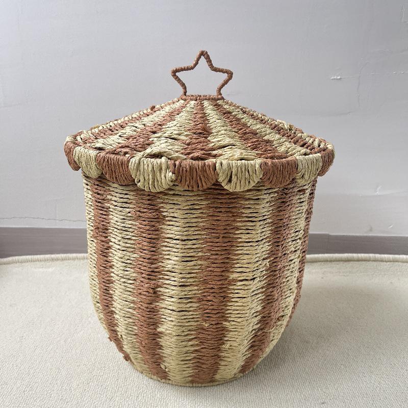 

Европейская плетеная корзина для хранения ручной работы в виде детского циркового шатра