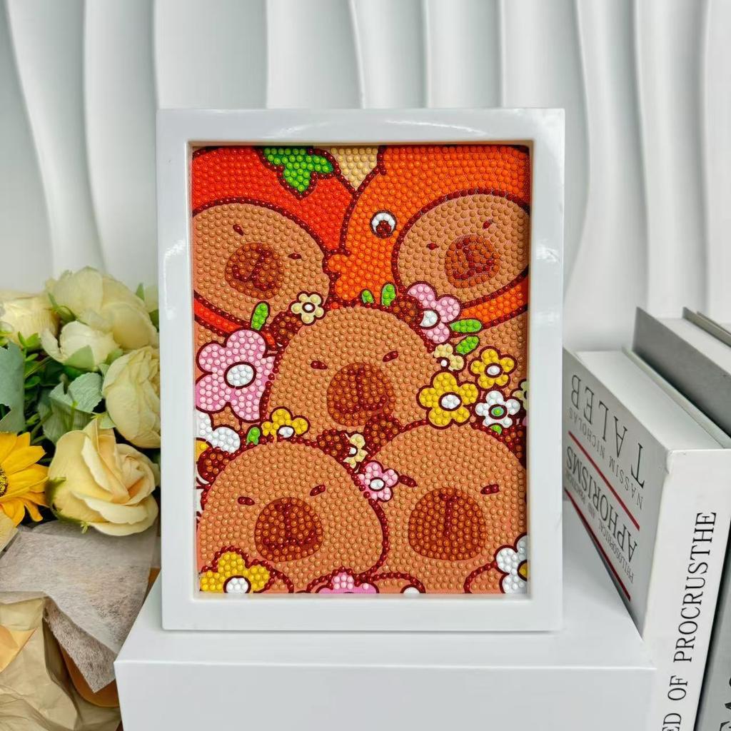 Children'S Diamond Painting Framed Handmade Diy Material Bag Sanrio Diamond Paste Painting Concentration Toy