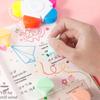1Pcs Flower Shape Watercolor Colors 5-In-1 Fluorescent Pens Fingertip Spiral Highlighter Pen For School Office Stationery