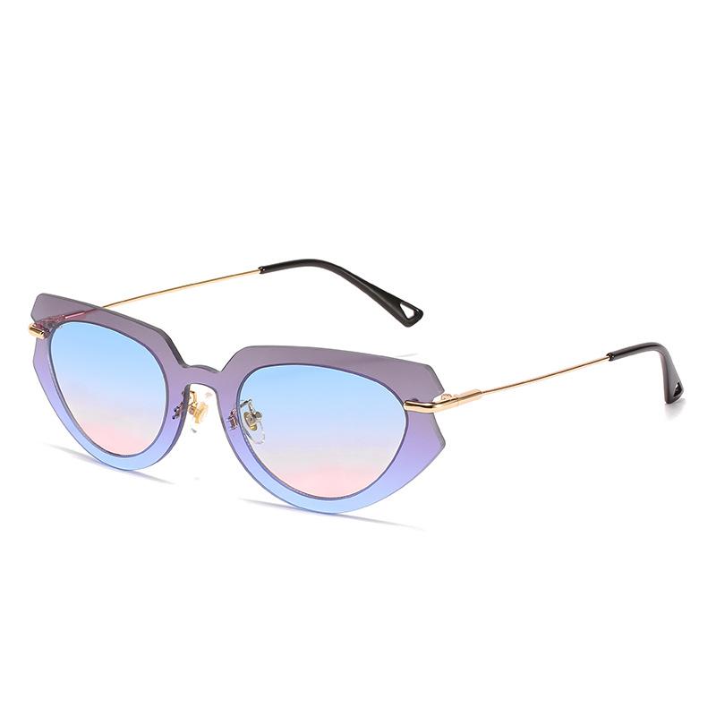 Cat'S Eye Sunglasses, Trendy Catwalk Glasses Of The Same Style, Personalized Piece Set Sunglasses For Women