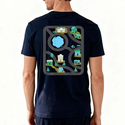 Play Cars On Dads Back Mat Road Car Race Track Retro Man TShirt Vintage Fathers Day Gift TShirt Mat Road Car Race Track Shirt