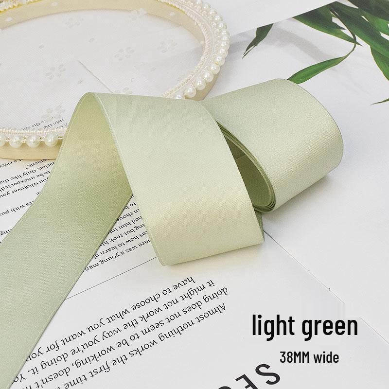 38MM Korean Matte Cotton Ribbon Hair Accessories for DIY Clips