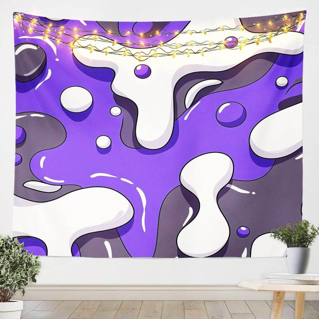 Black White Tapestry Kids Abstract Art Wall Hanging for Boys Girls Teens Stripes Modern Art Wall Blanket Geometric Wall Art Room