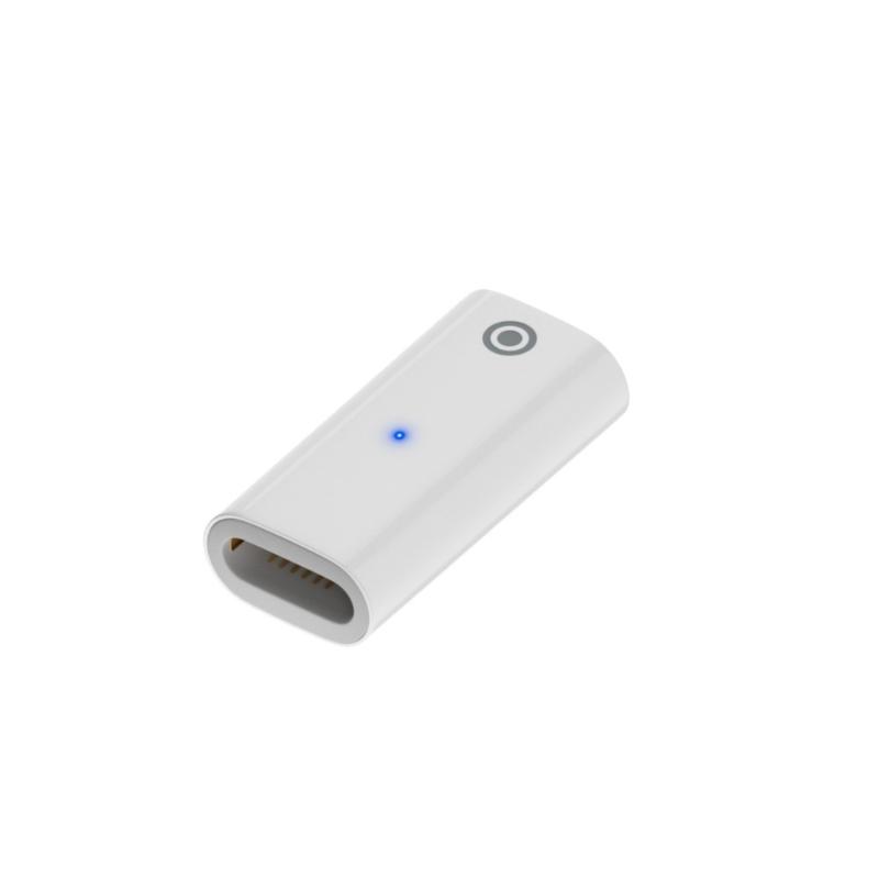 Type C/8Pin Male To 8Pin Female Adapter with LED Indicator for Pencil Charging and Connection