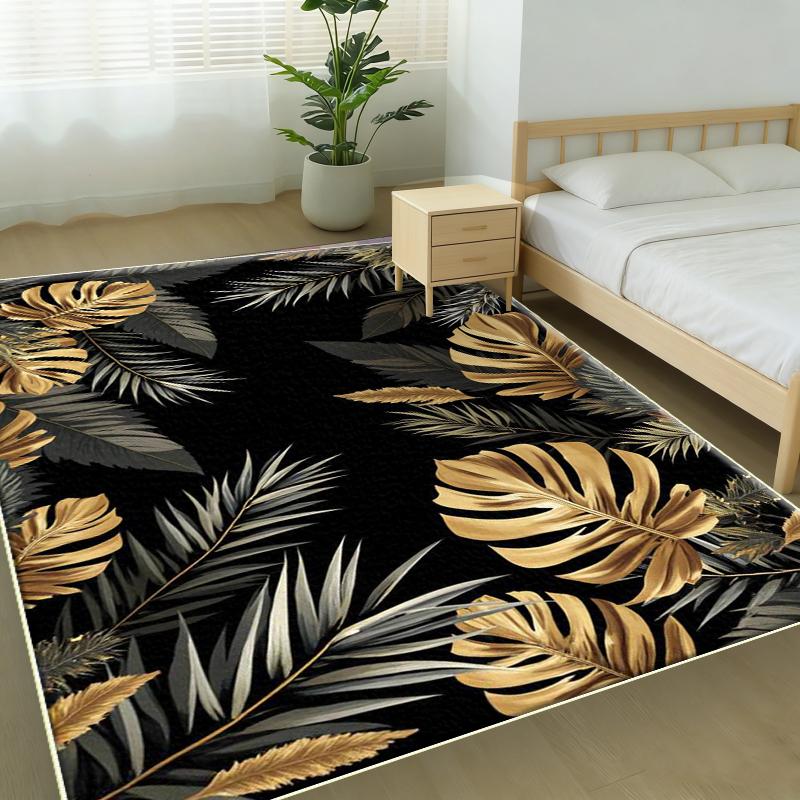 Minimalist Brush Stroke Texture Large Floor Mat Luxury Look Carpet For Dining Room Lounge And Elegant Apartment Accent