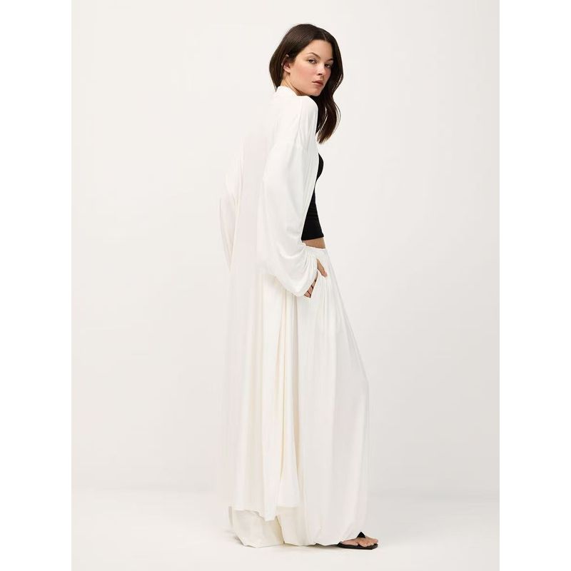 European and American New Fashion Idle Style See-through Loose Top Ankle-tied Trousers Set Top and Pants Set