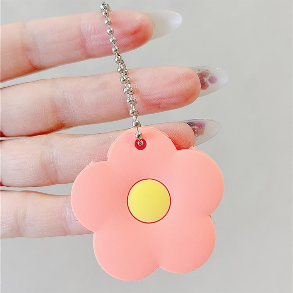 Soft Flower Key Cover Cap Cute Access Card Holder Mini Key Case Earphone Case