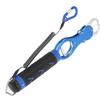Aluminum Alloy Fish Controller with Scale Portable Weighing Fishing Lip Grip ToolBlue