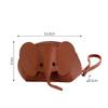 PU Leather Baby Elephant Coin Purse Women's Bag Pendant Creative Card Holder Storage Lipstick Envelope Zipper Money Bag