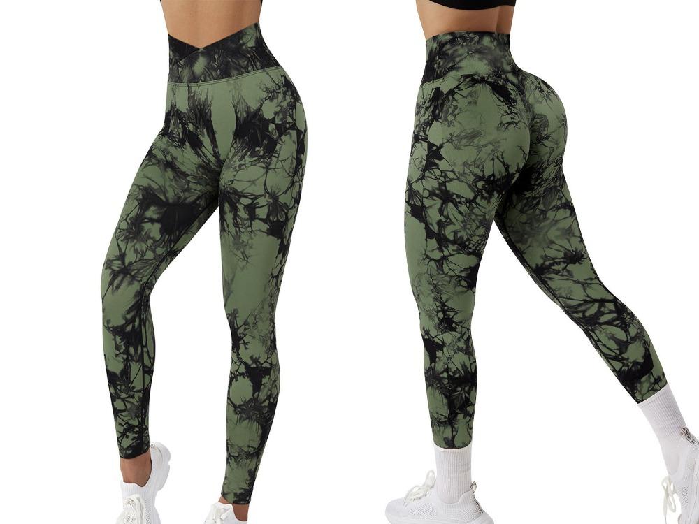 Women Seamless Tie Dye Yoga Leggings Sport Pants Athletic Workout Tights Fitness Gym Wear Female Sports Leggings