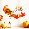 Thanksgiving Harvest Treasure Point Pot Self-adhesive Wall Paper for Living Room and Bedroom Wall Decoration Stickers