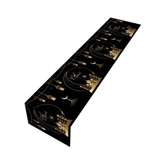 Table Runner Ramadan Decoration Super Soft Wear Resistant Extra Long Dinning Table Cover Ornament Mubarak Party Supplies