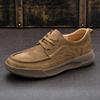 New 2025 Spring Men's Shoes Comfortable Soft Soled Genuine Leather Breathable Business Commuter Lace Retro Casual Men's Leather Shoes