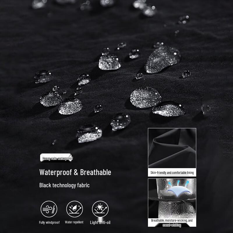 Wassup Sohot Men's Gradient Hooded Outdoor Jacket