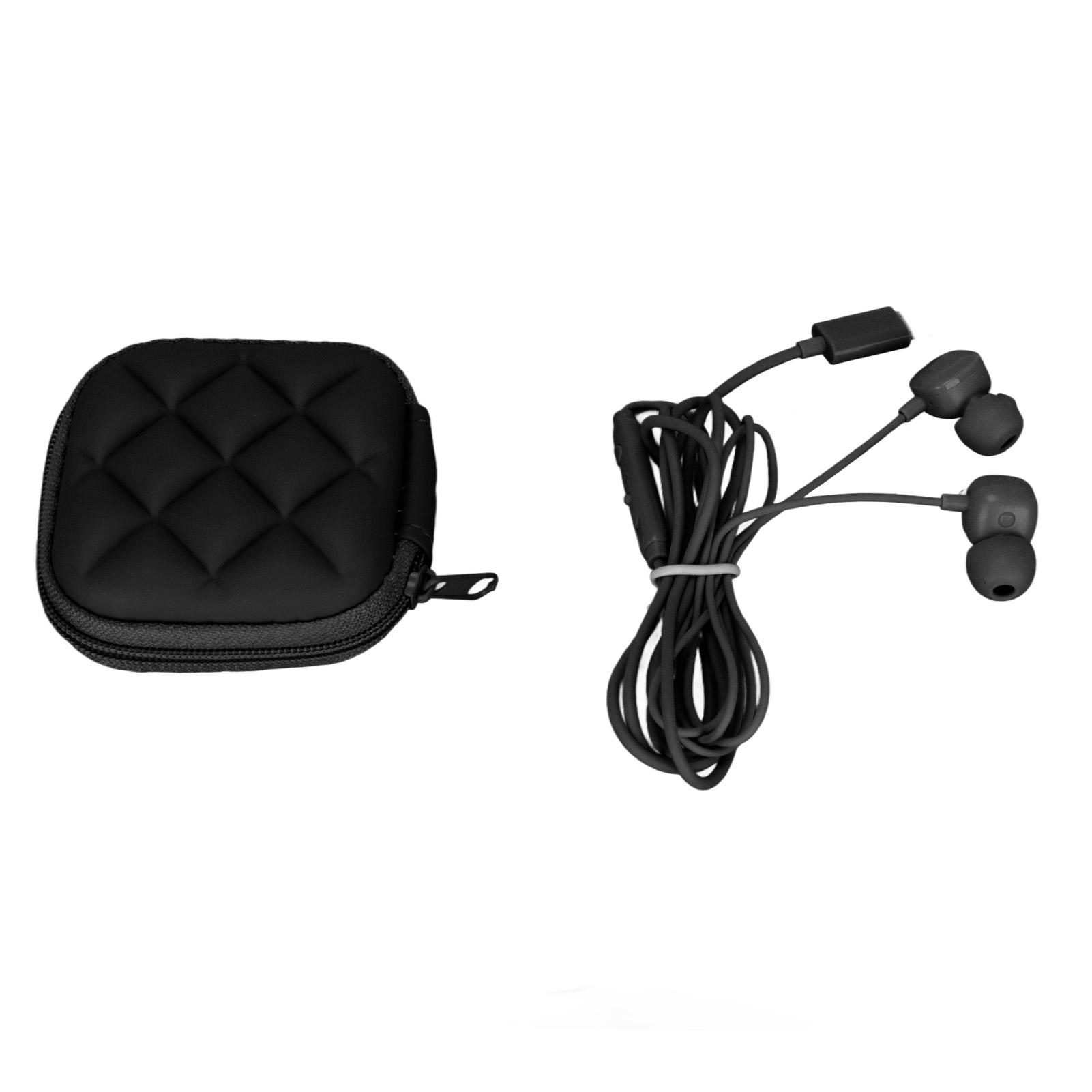 

Наушники типа C, телефонные наушники с шумоподавлением, регулятор громкости, телефонные наушники-вкладыши для Huawei, черные чёрный