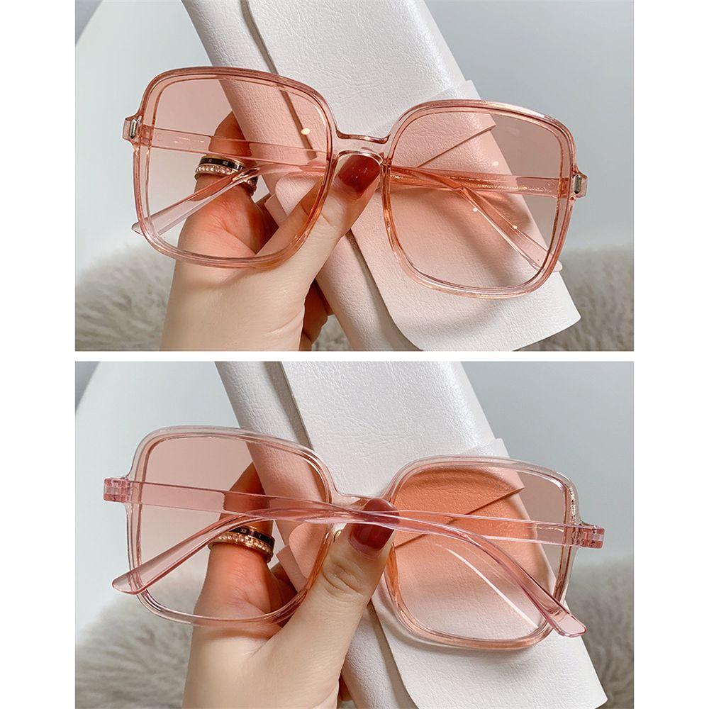 Fashion UV400 Vintage Eyewear for Lady Women Square Sun Glasses Oversized Sunglasses Big Frame