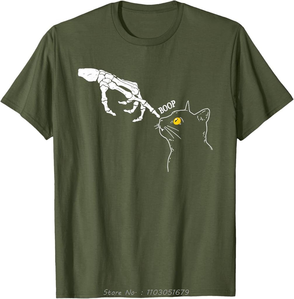 Skeleton Dot In Pussy Funny Oversized Tshirt Simple Mens Clothing Fashion Cotton Tshirt Sportswear Casual Fitness T Shirt