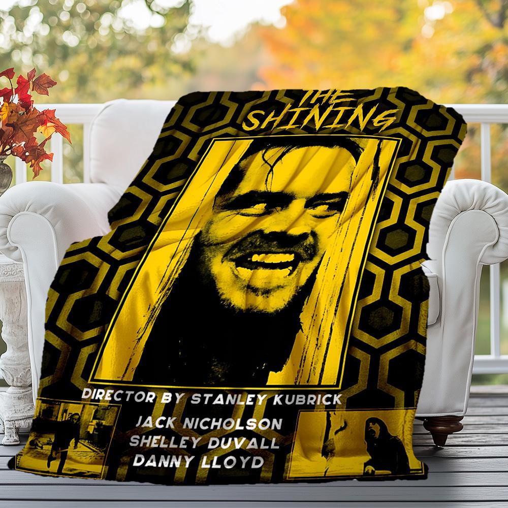 1pc THE SHINING Outdoor Flannel Blanket Soft Plush Decor for Picnics, camping,Bedroom, Playroom, or Lunch Break, Perfect Gift
