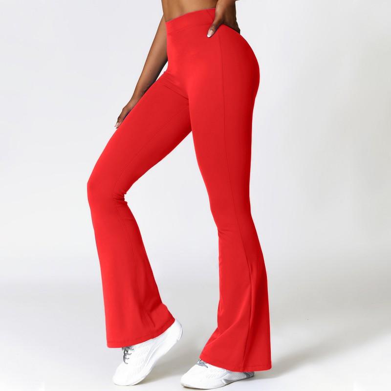 Womens High Waist Bootcut Yoga Pants Quick Dry Butt Lifting Workout Gym Sports Trousers