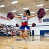 2 Stück zweifarbige Cheerleading-Pompons Tanz-Performance-Requisiten für Cheer-Dance-Team-Events