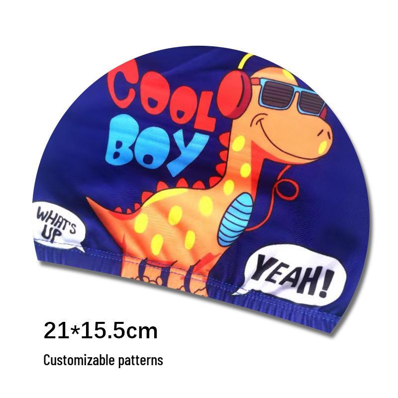 

Children s Cartoon Swim Cap – Cute Ear-Protective Cloth Caps for Boys & Girls