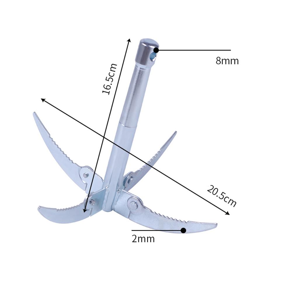 Foldable 4 Claw Anchor Sickle Water Grass Plants Cutter Machine Grasses Sharp Knife Garden Tools Fishing Accessories Tackle New