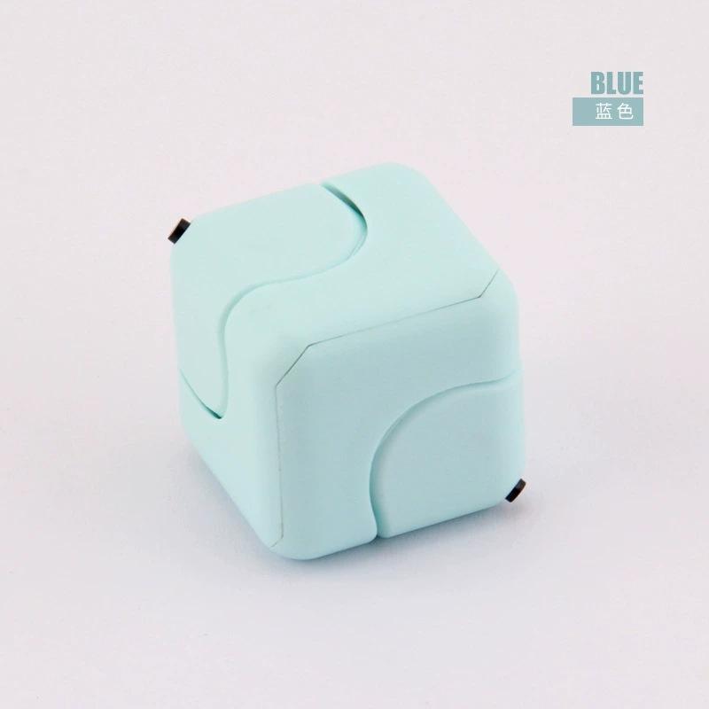 1Pc Fidget Spinner, Stress-Relieving Rubik's Cube, Educational Finger Toy, Square Whirlwind Dice
