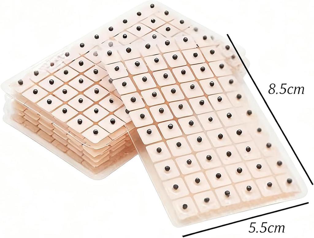 600Pcs Ear Seeds Acupuncture Kit - Acupressure with Ears Seed, Ear Press Seeds, Auriculotherapy Seeds Self-Care Acupressure Beads